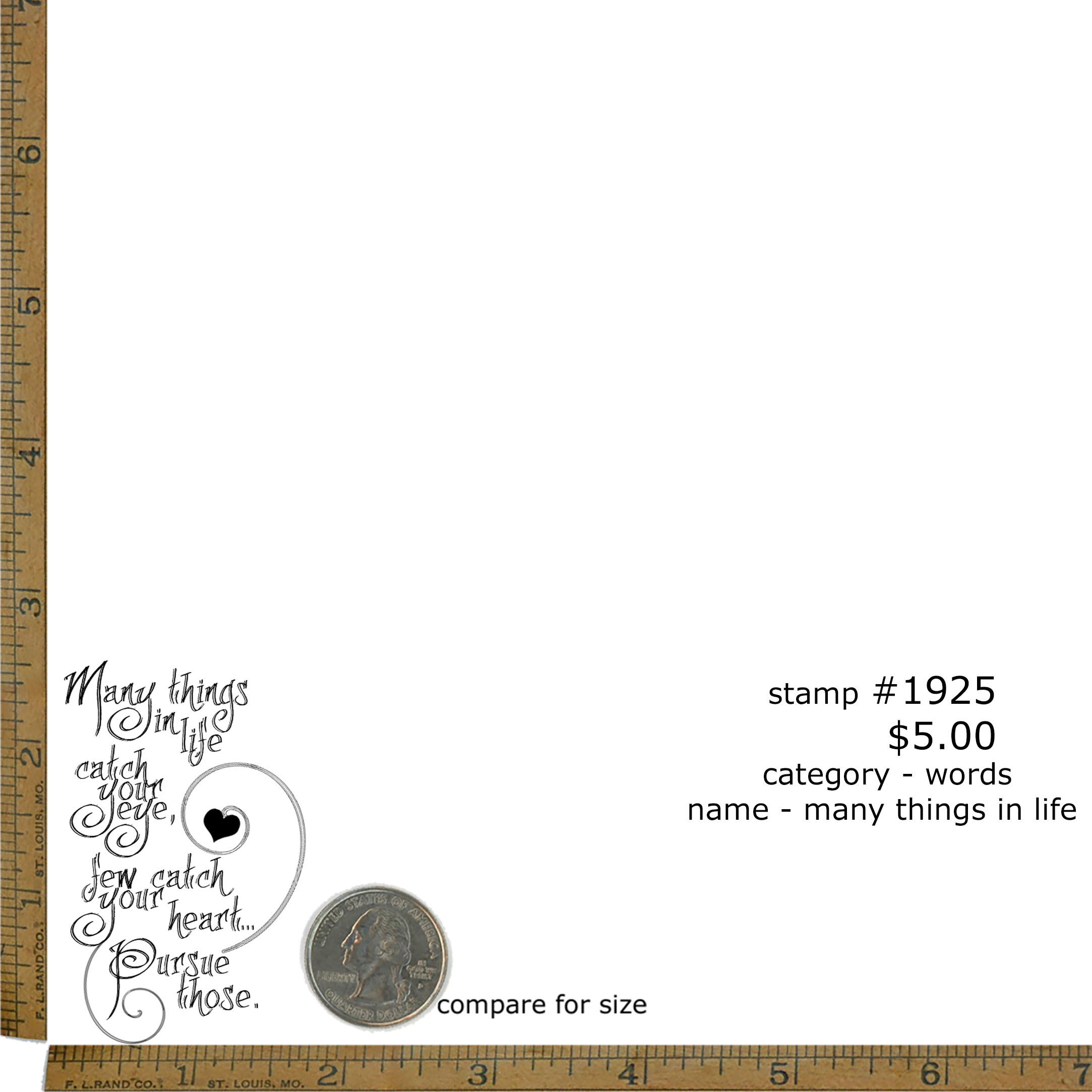 #1925 - Many Things in Life - Words